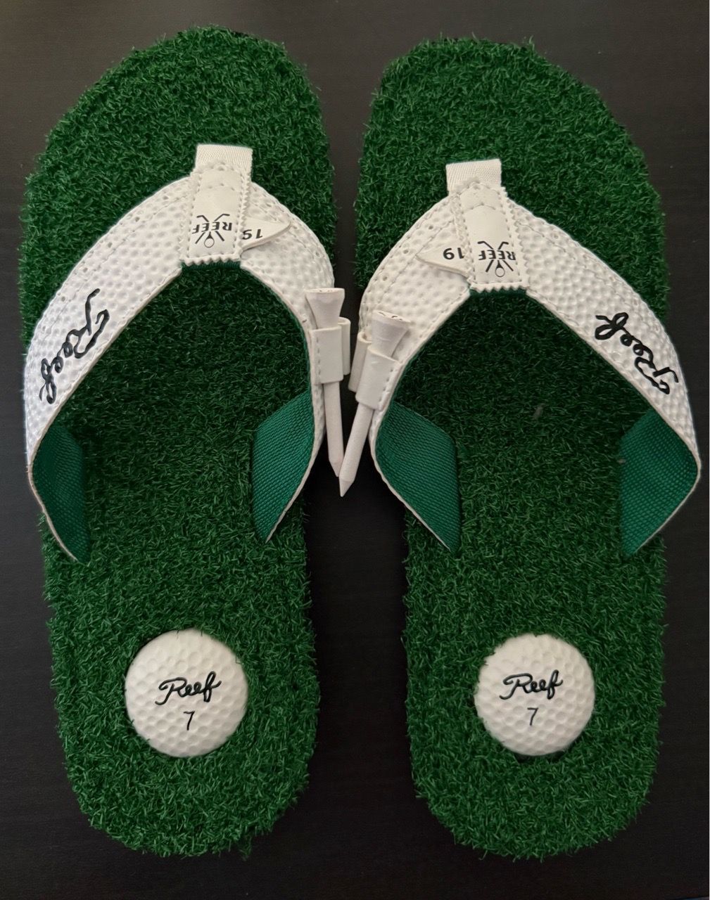 Reef Mulligan II Golf Turf Slide Flip Flop Sandals Men Size 7 - photo 2