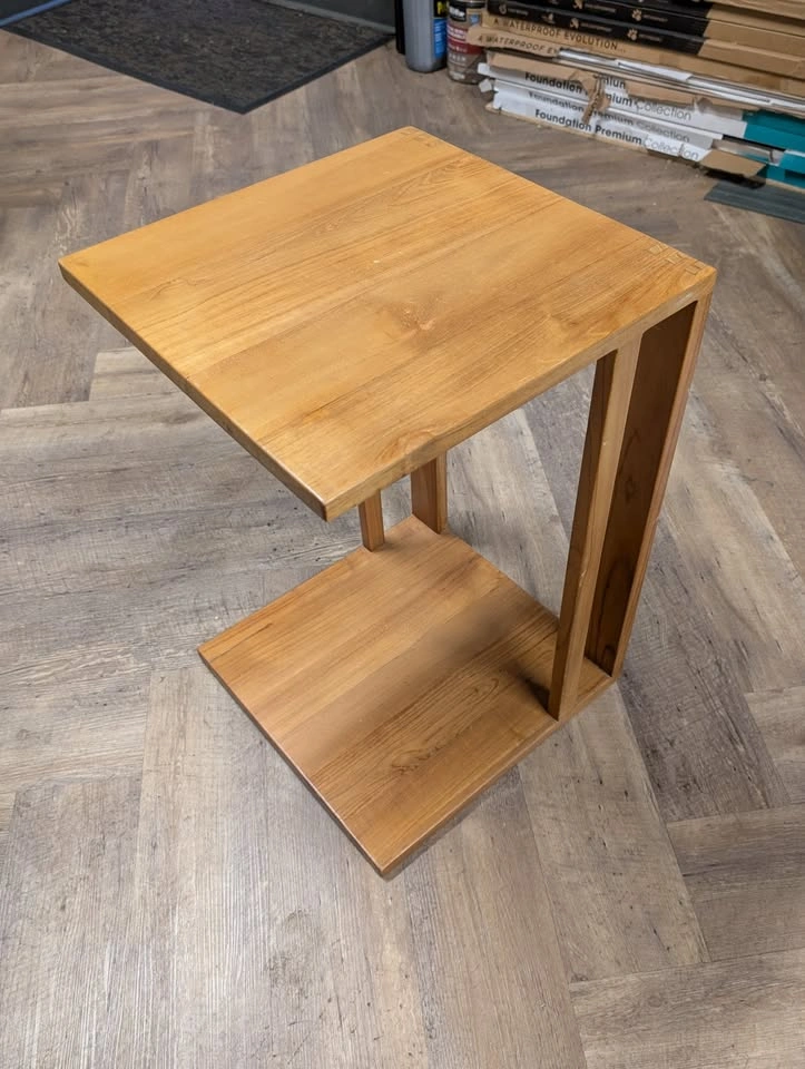 Solid Teak Side Table and Coffee Table Set - photo 4