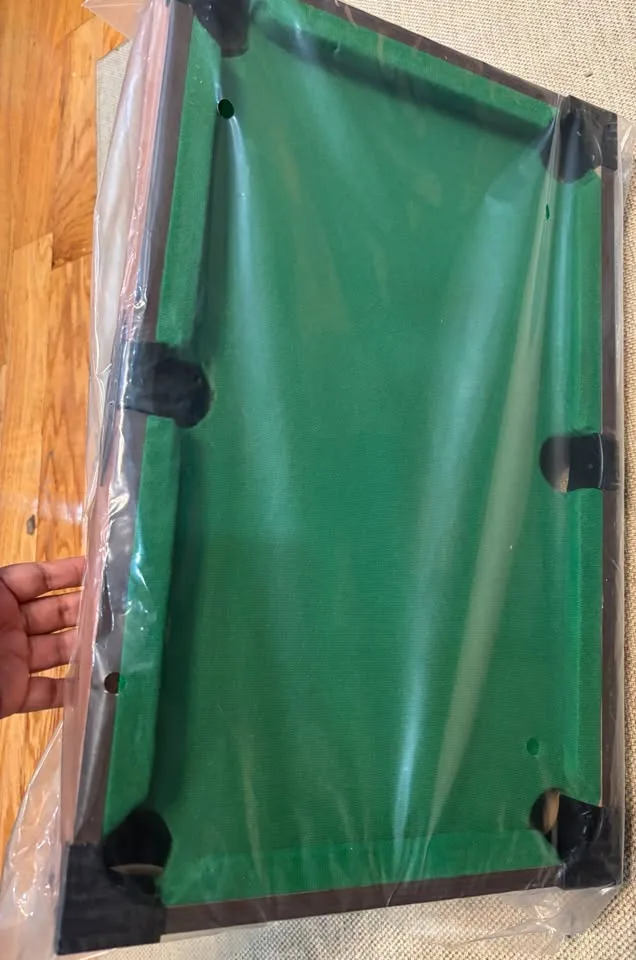 20" Mini Tabletop Pool Game with Cues, Balls image indicator(4)