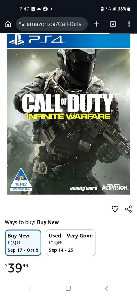 Ps4 call of duty games 15$ each - photo 2