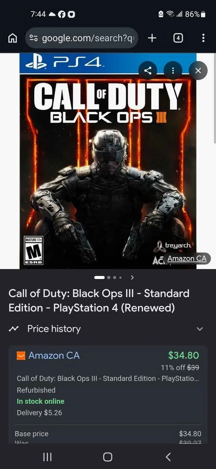 Ps4 call of duty games 15$ each - photo 3