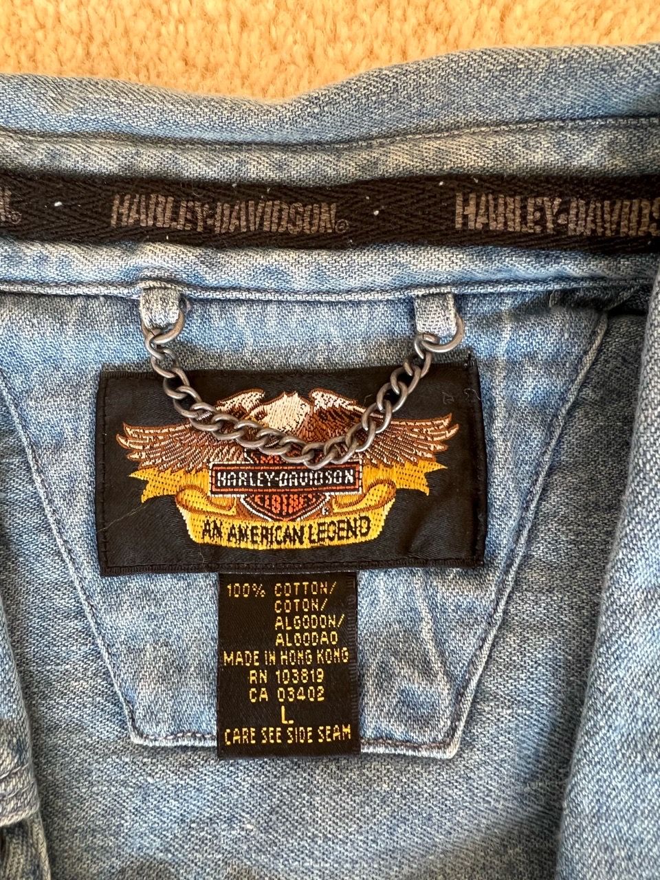 ORIGINAL HARLEY DAVIDSON DENIM SS SHIRT - photo 3