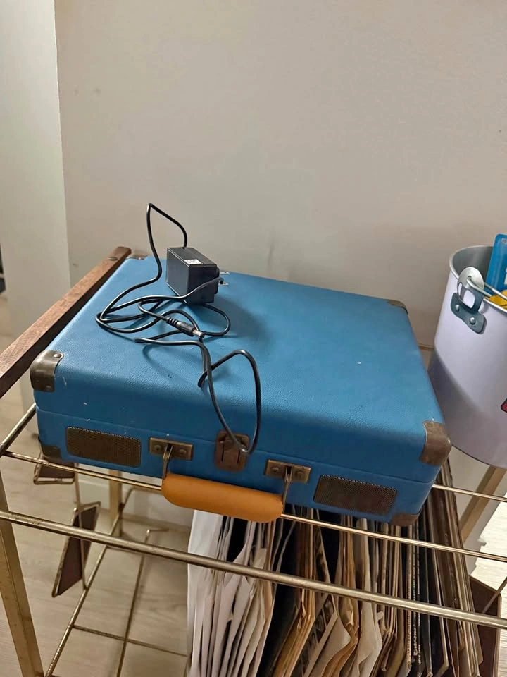 Blue Crosley Record Player