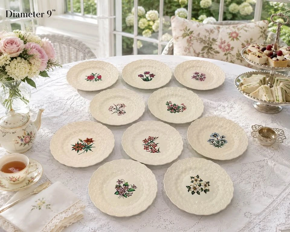 Plates Dessert / Luncheon Copeland SPODE 1967 Canadian Provincia - photo 2