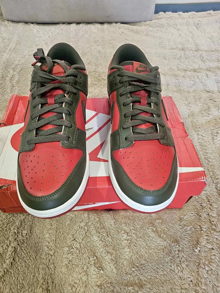 Nike Dunk Low Cargo Khaki Mystic Red