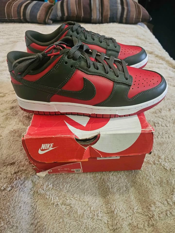 Nike Dunk Low Cargo Khaki Mystic Red - photo 3