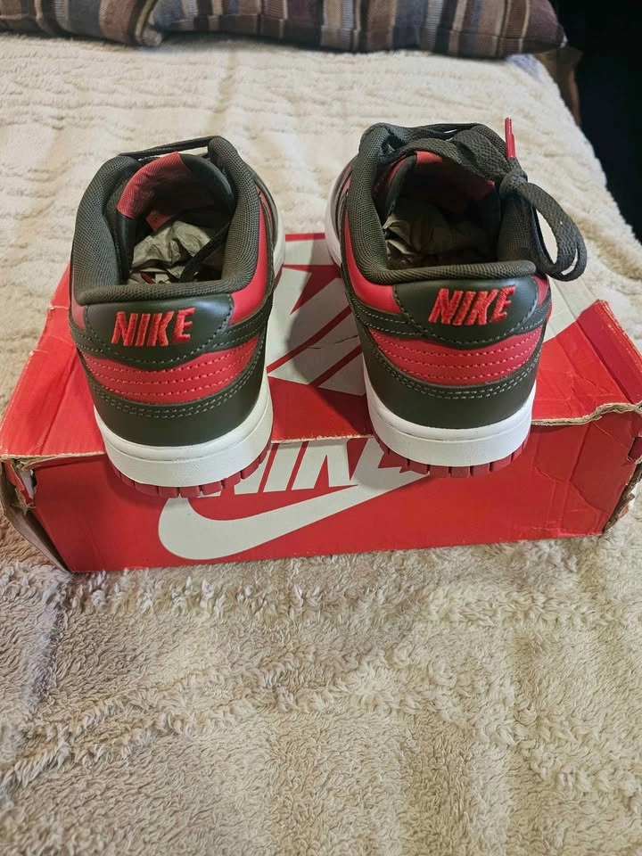 Nike Dunk Low Cargo Khaki Mystic Red - photo 4
