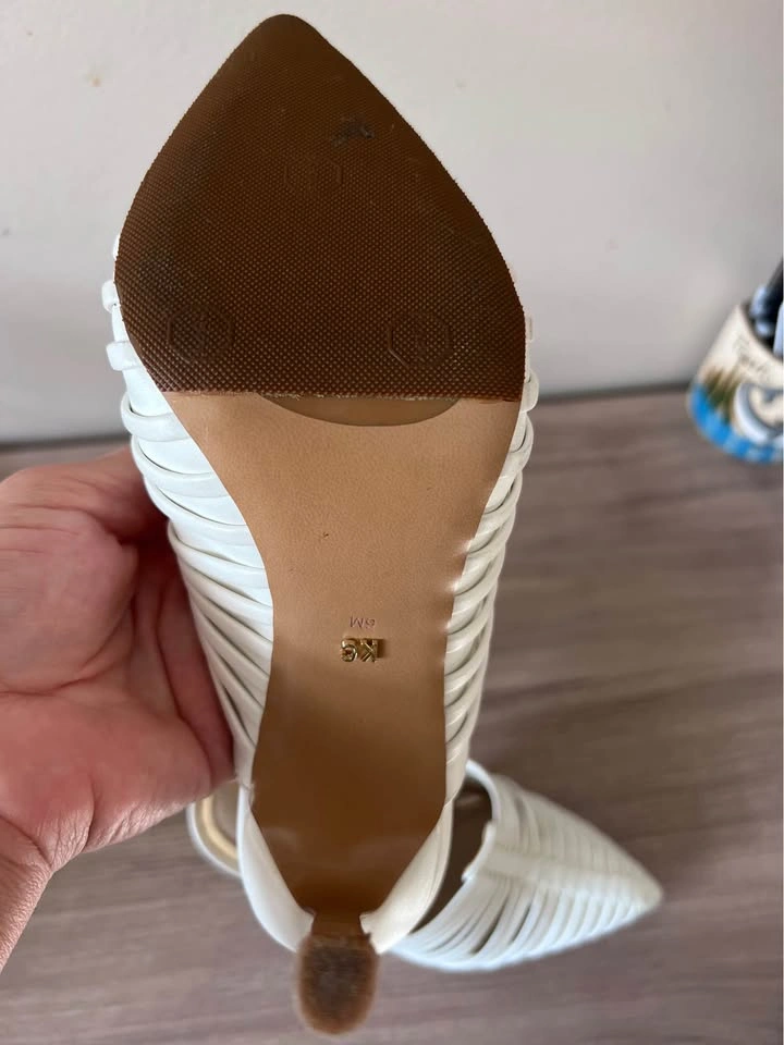 Kenneth Cole New York White Strappy Mules - photo 4