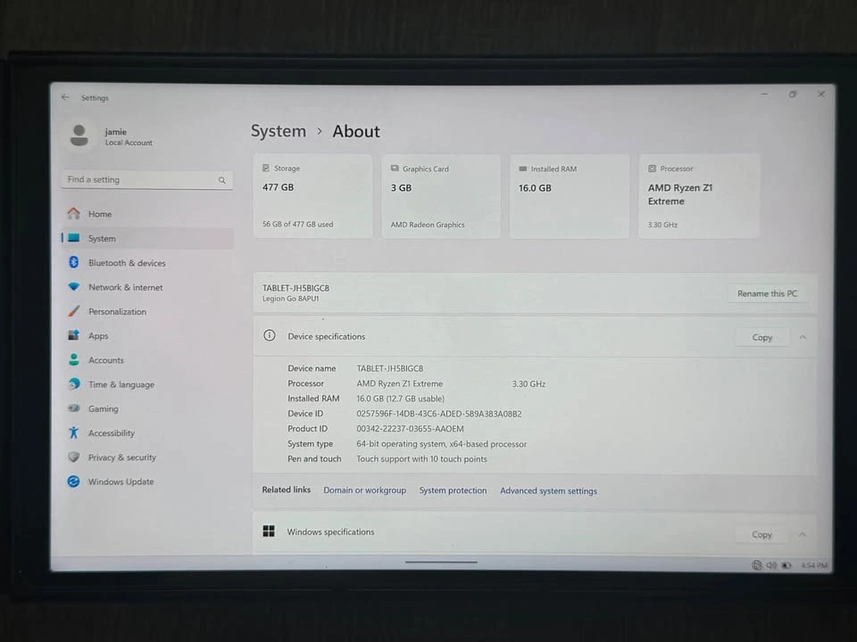 Lenovo Legion Go 8.8" AMD Ryzen Z1 Extreme 16GB 512GB - photo 4