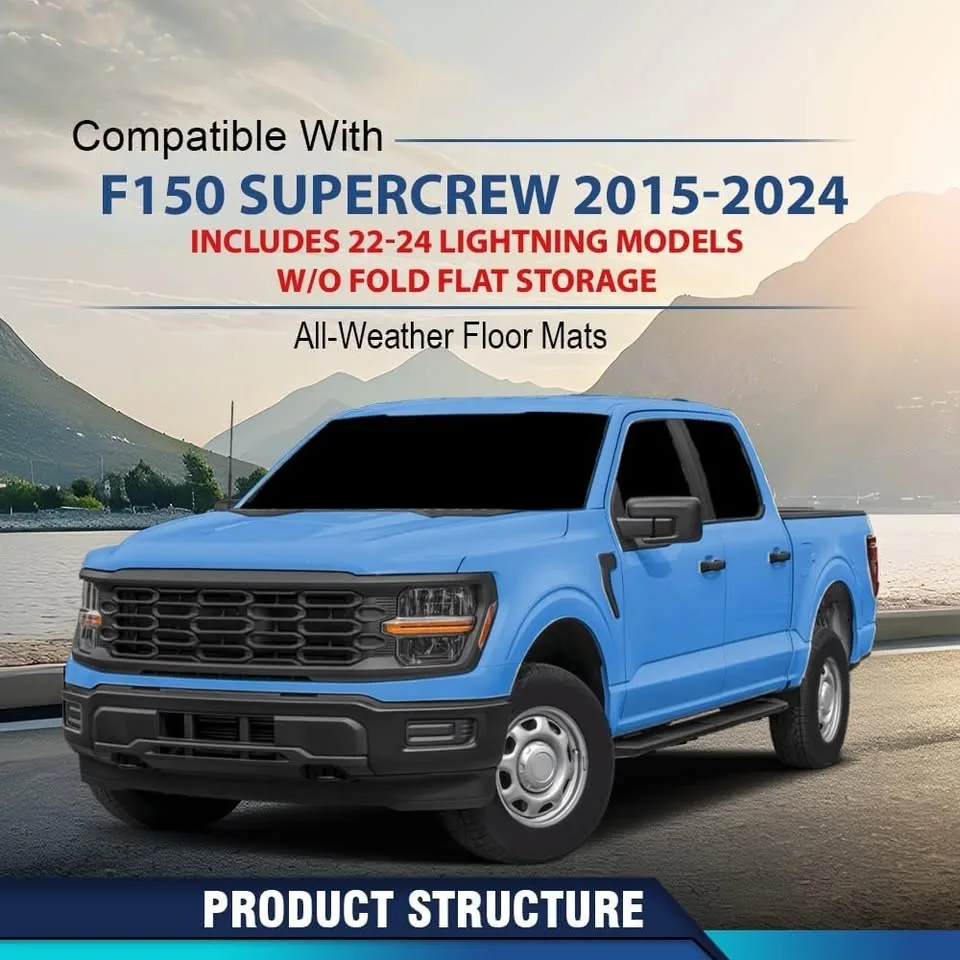 F150 SuperCrew All Weather Floor Mats 2015-2025 image indicator(2)