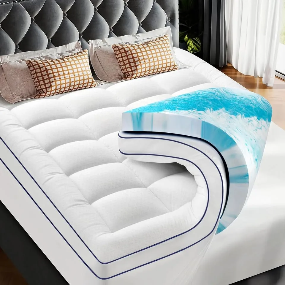 3" Dual Layer Gel Memory Foam Mattress Topper Full thumbnail