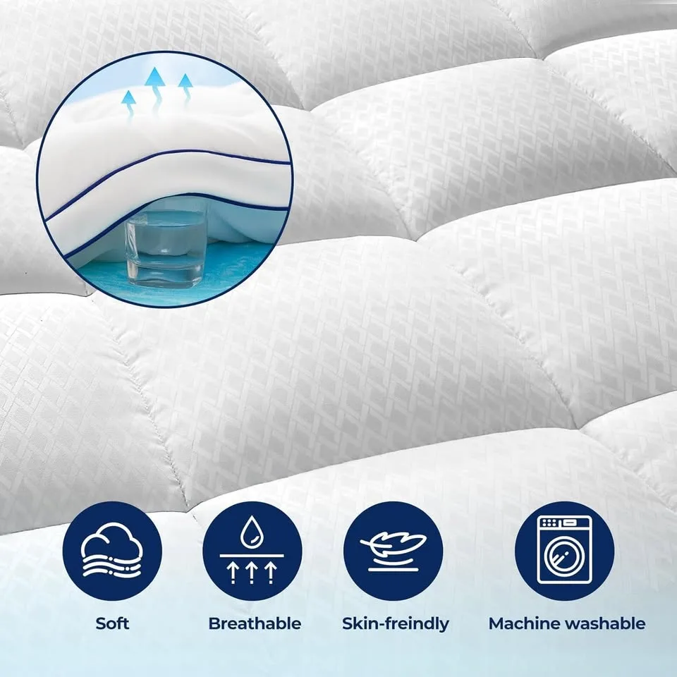 3" Dual Layer Gel Memory Foam Mattress Topper Full image indicator(3)