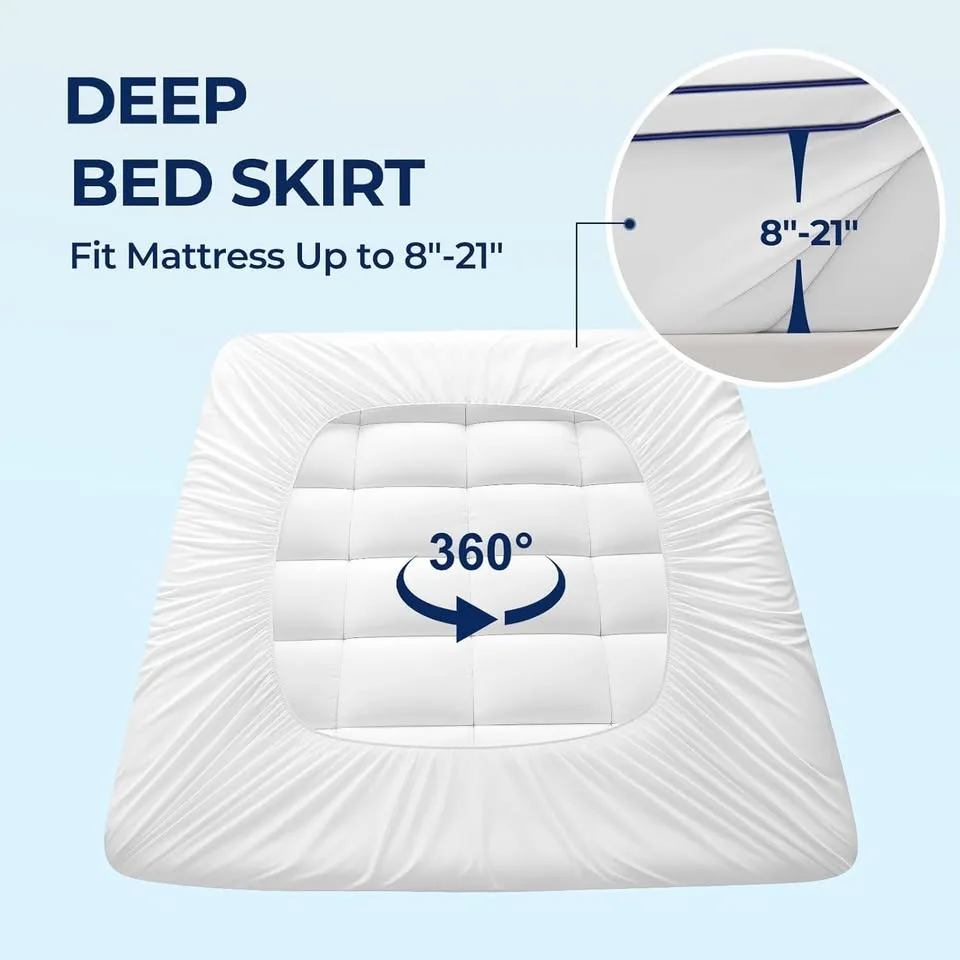 3" Dual Layer Gel Memory Foam Mattress Topper Full image indicator(6)