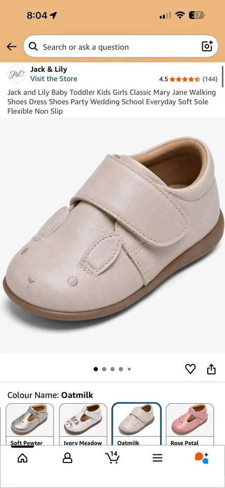 NEW Jack & Lily Toddler Walking Shoes Sz 8