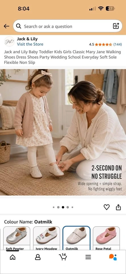 NEW Jack & Lily Toddler Walking Shoes Sz 8 - photo 4