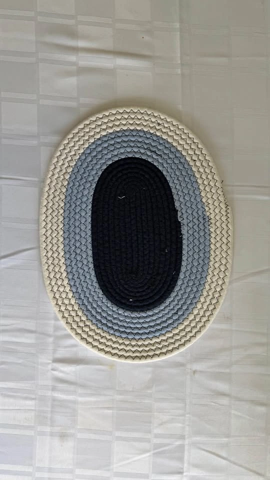 Oval Braided Three-Tone Placemat - photo 2