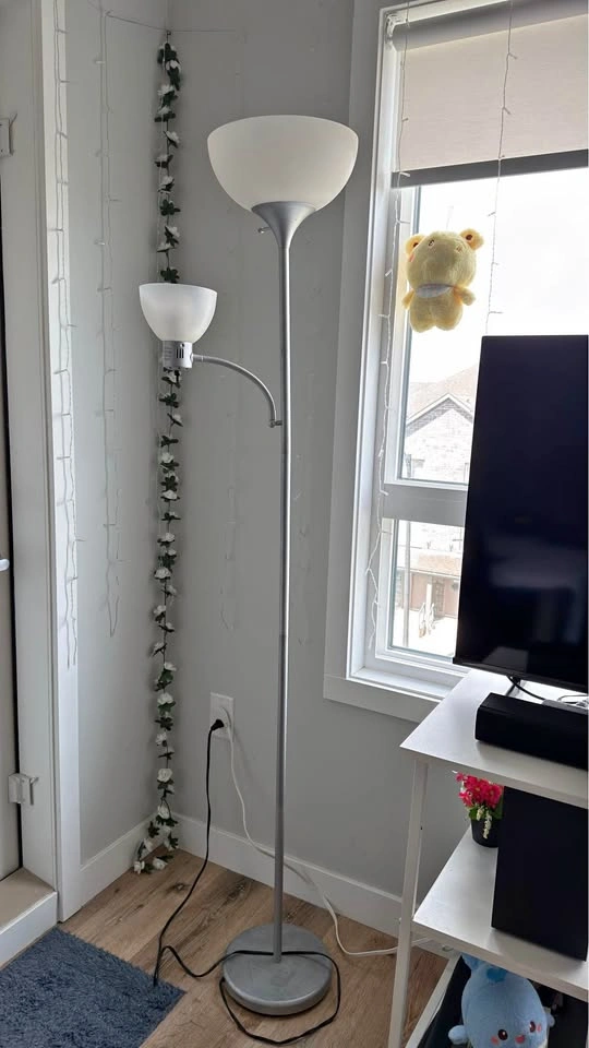 Silver Floor Lamp