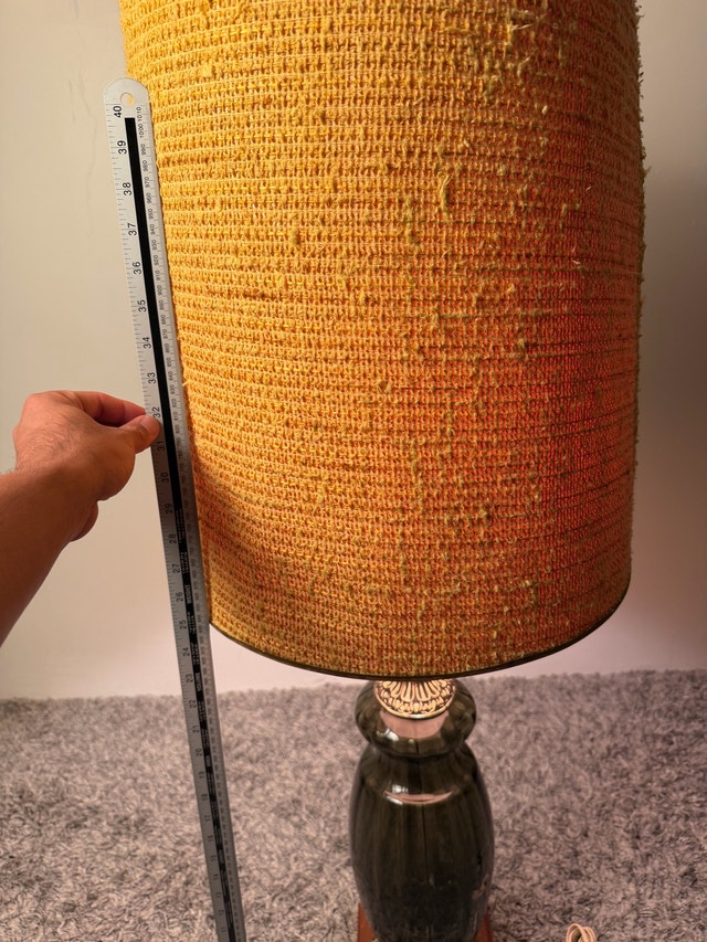 [Vintage] Smoky Glass Base Lampshade - photo 2