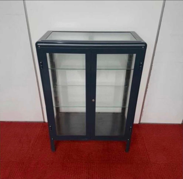 IKEA FABRIKÖR Glass Door Cabinet Blue - photo 3
