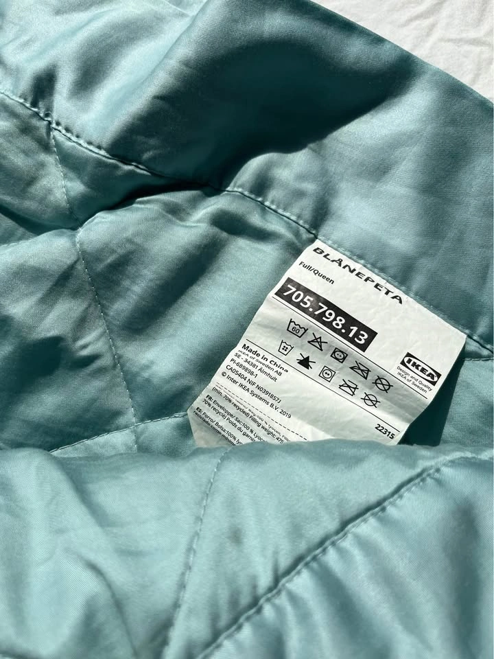 IKEA Duvet, cool, light blue, Full/Queen - photo 2