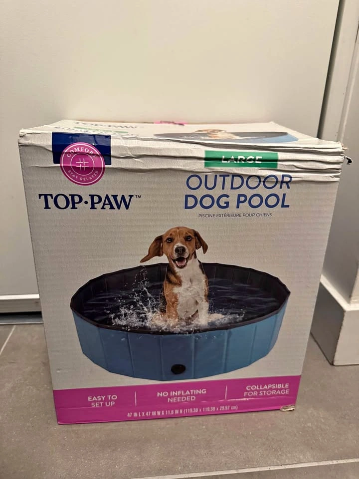 Top Paw Large Outdoor Dog Pool