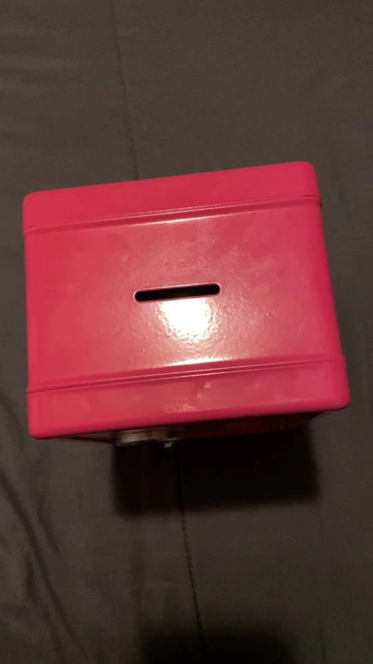 Pink Metal Locker Piggy Bank - photo 2