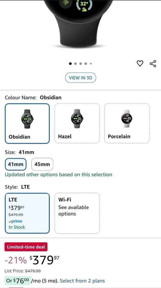 Google Pixel Watch 3 41mm LTE - photo 3