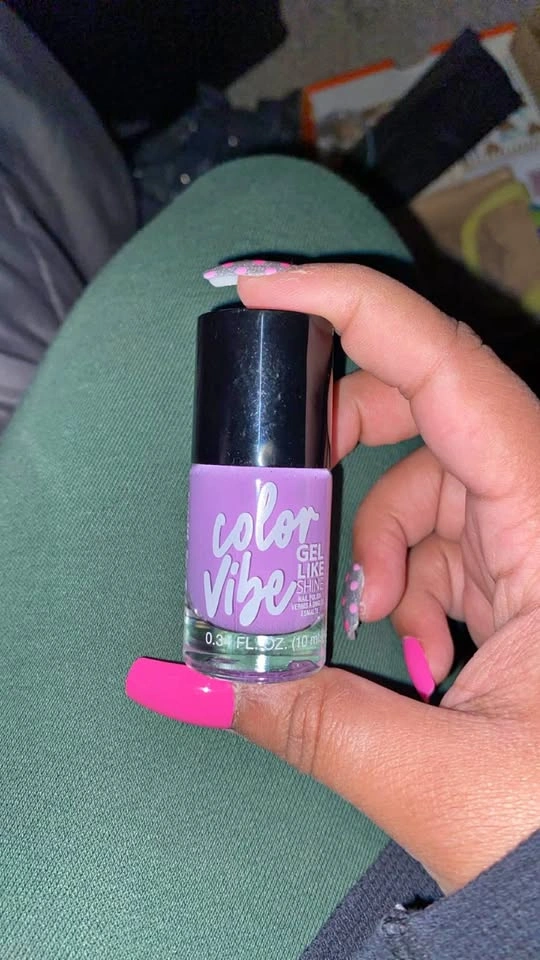 light purple nail polish