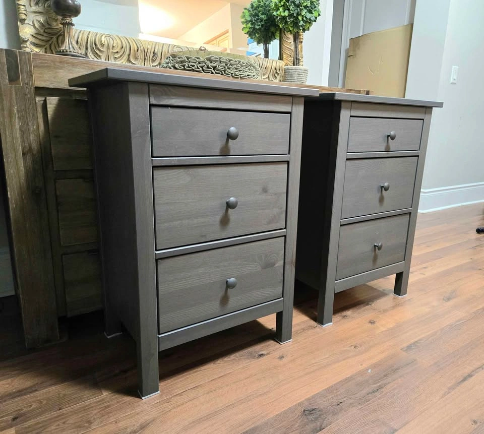 Pair of IKEA HEMNES 3-Drawer Chests - photo 2