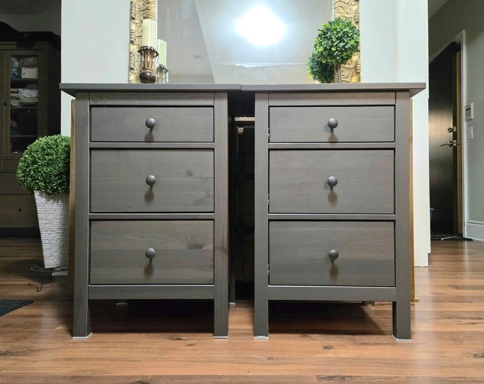 Pair of IKEA HEMNES 3-Drawer Chests - photo 3