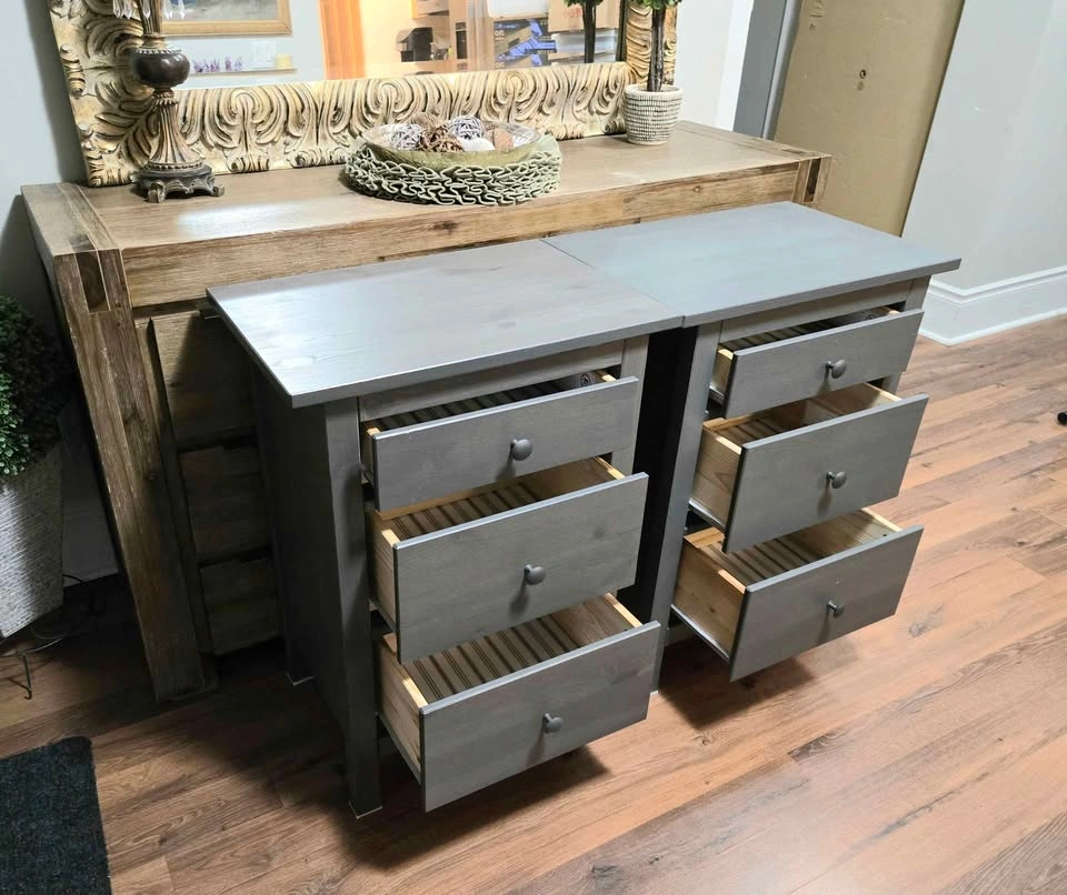 Pair of IKEA HEMNES 3-Drawer Chests - photo 5