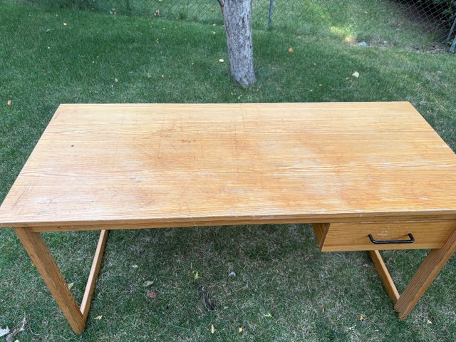 Oak Wood Desk - photo 2
