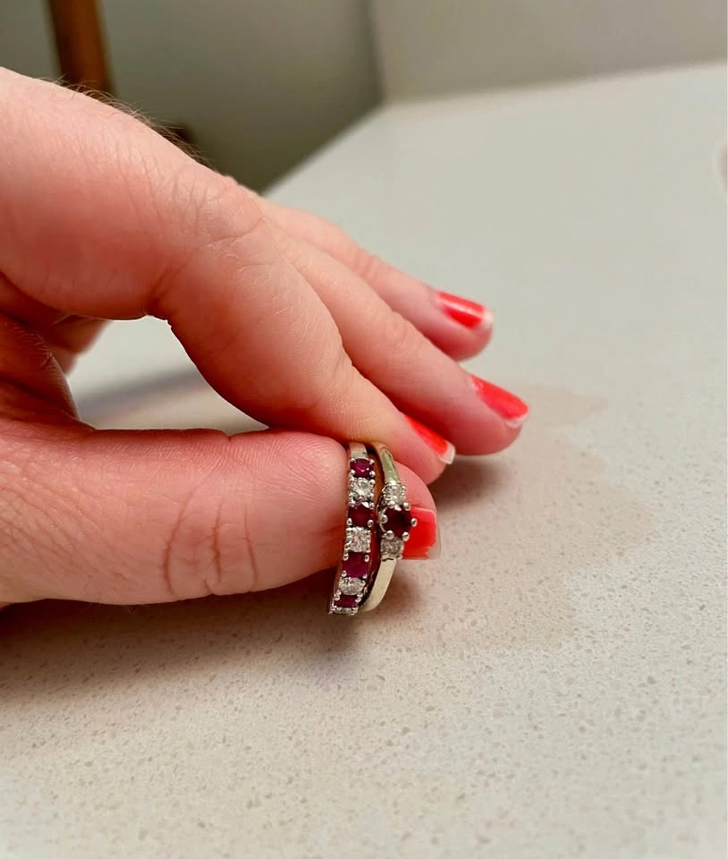 Ruby and Diamond Ring Set - photo 5