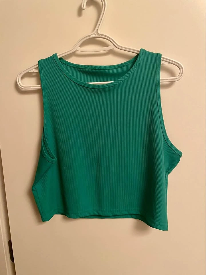 Green Ribbed 2-Piece Skirt Set XXL - photo 3