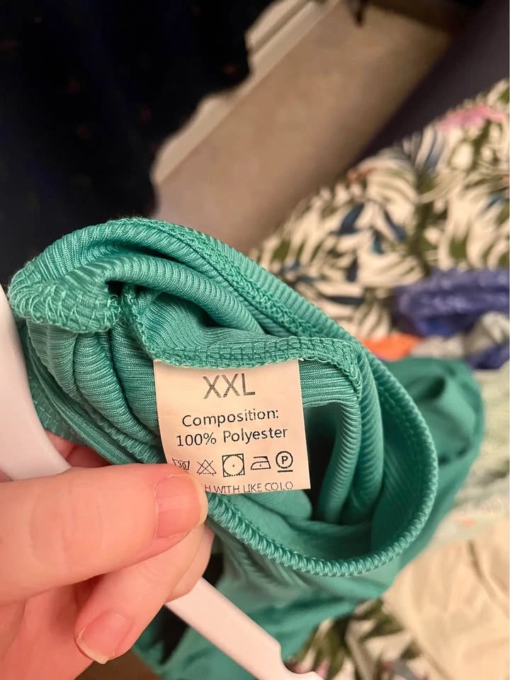 Green Ribbed 2-Piece Skirt Set XXL - photo 4