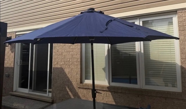 patio umbrella with LED lights - photo 2