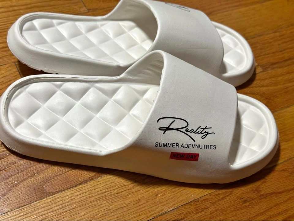 Reality White Slide Sandals — Men’s US 10–11 / EU 44–45 — New