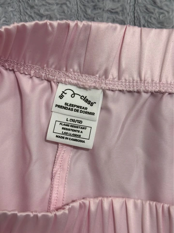 Art Class Girls’ Pink Satin Pajama Set — Size L (10/12) — NWT - photo 4