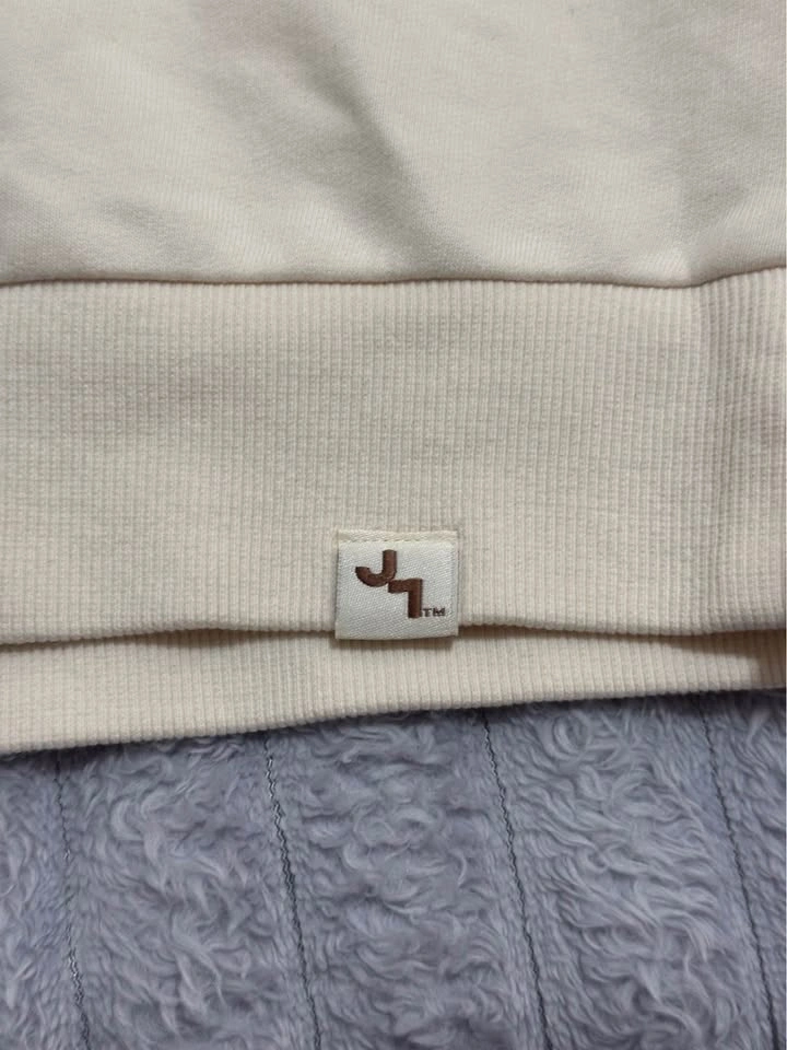 JoyLab Cream Lace-Detail Sweatshirt — Women’s XL - photo 3