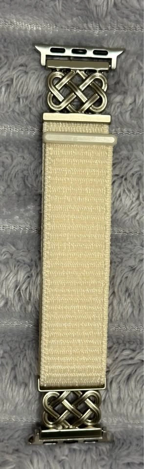 Boho Style Apple Watch Band — Slim Nylon Loop with Celtic Knot D - photo 2