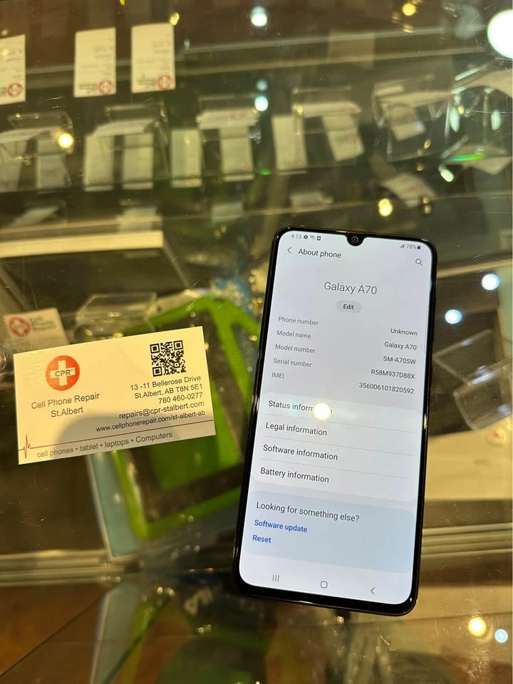 Samsung Galaxy A70 128GB Unlocked Phone 90 days warranty - photo 2