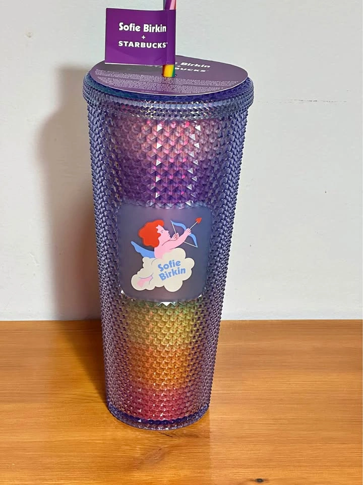 Starbucks Sofie Birkin Rainbow Studded Venti Tumbler 24oz