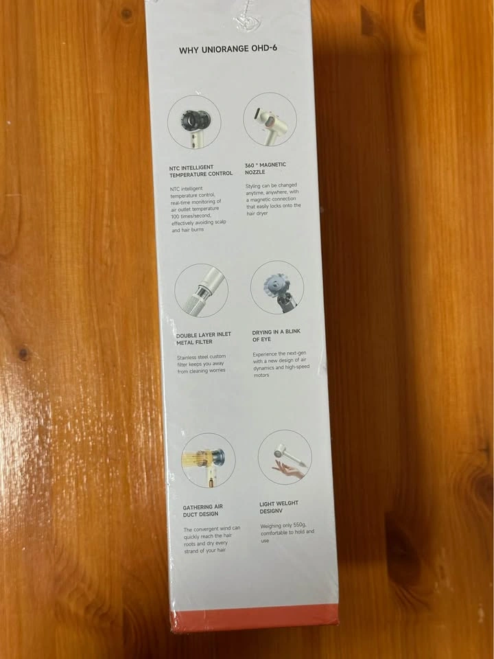 Uniorange High-Speed Hair Dryer OHD-6 — Brand New & Sealed - photo 2
