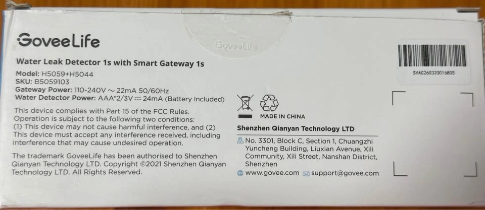 GoveeLife Water Leak Detectors with Smart Gateway — 1+3 Pack - photo 3
