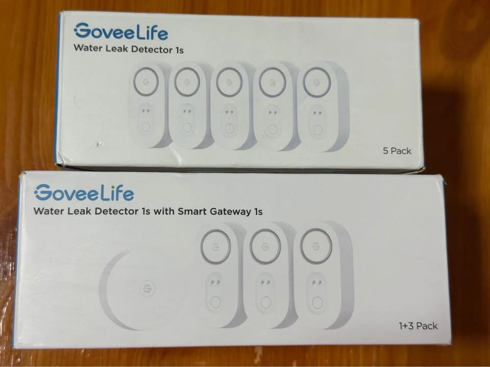 GoveeLife Water Leak Detector System — 8 Sensors + Smart Gateway