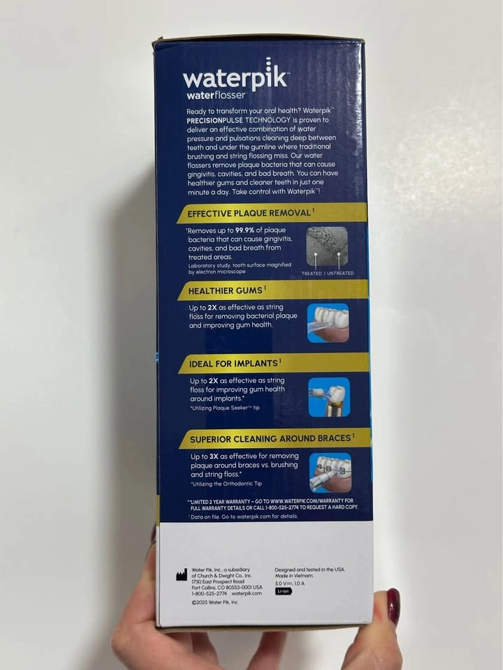 Waterpik Cordless Advanced 2.0 Water Flosser - WP-580 - White - photo 5