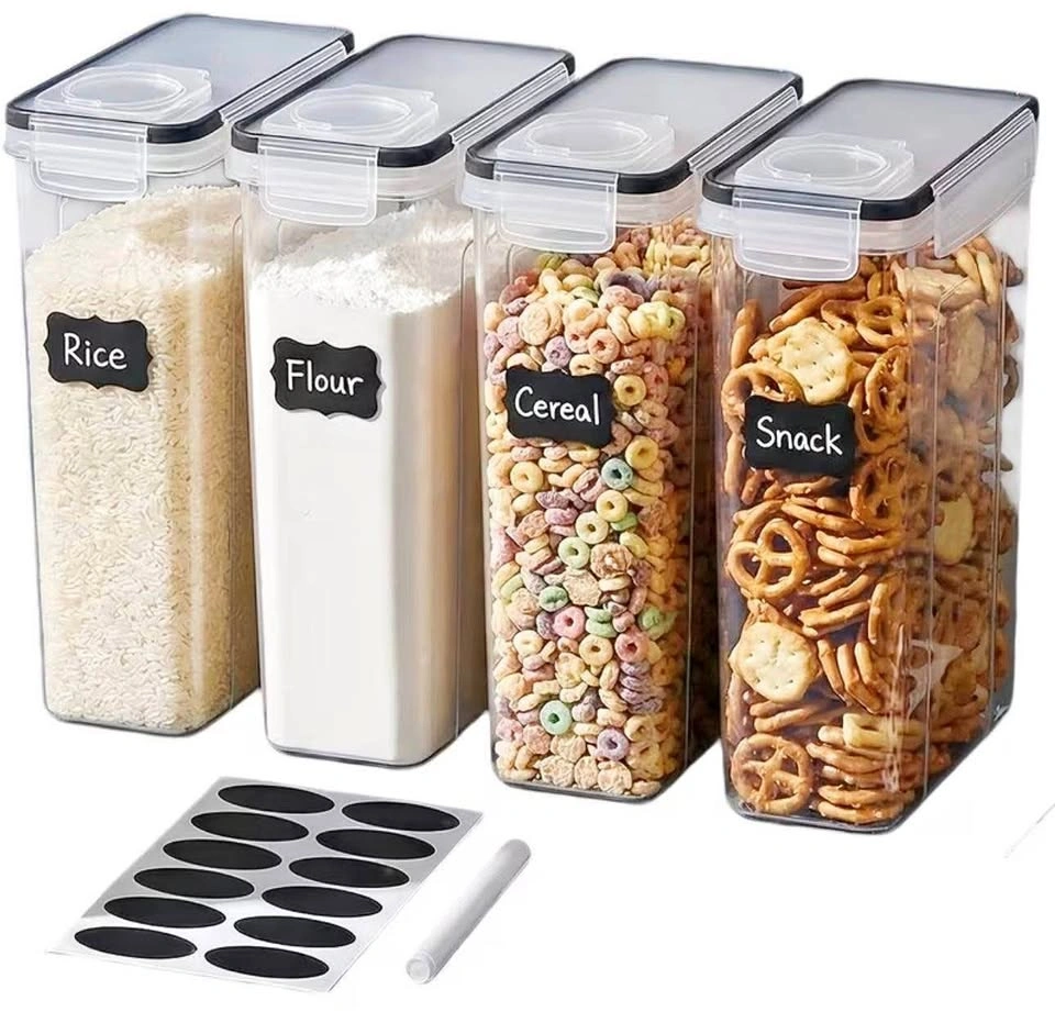 4-Piece Large Cereal Storage Container Set (4L each)