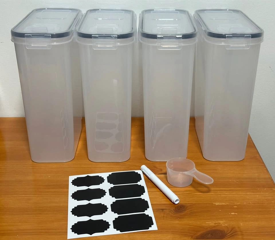 4-Piece Large Cereal Storage Container Set (4L each) - photo 2