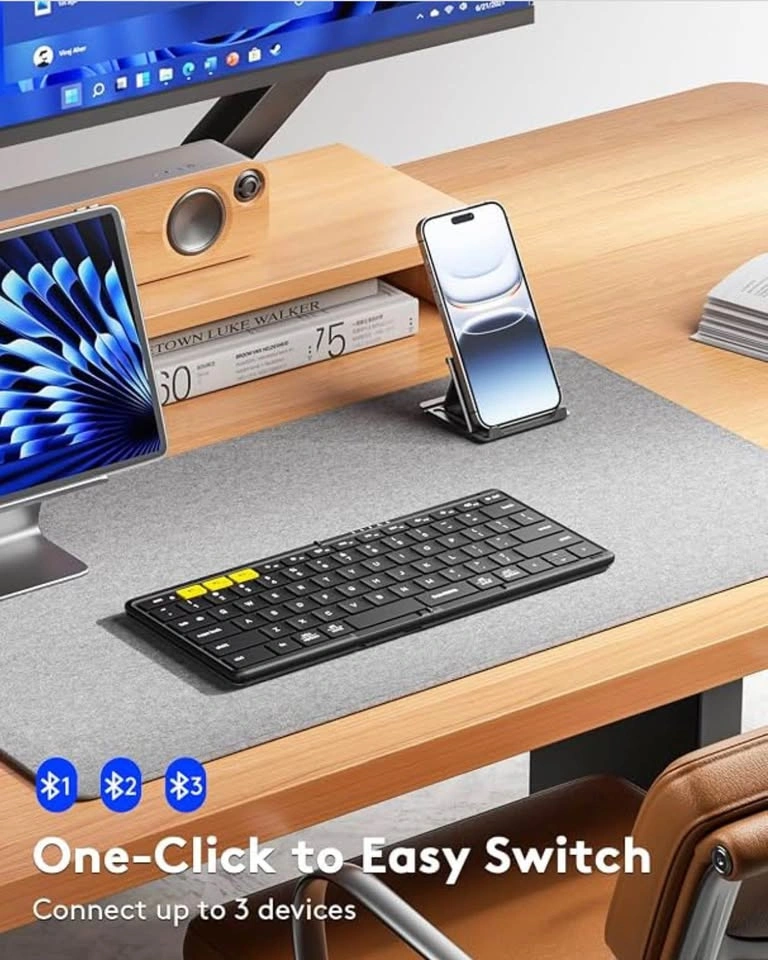 Samsers Foldable Bluetooth Keyboard - Rechargeable Wireless - photo 3