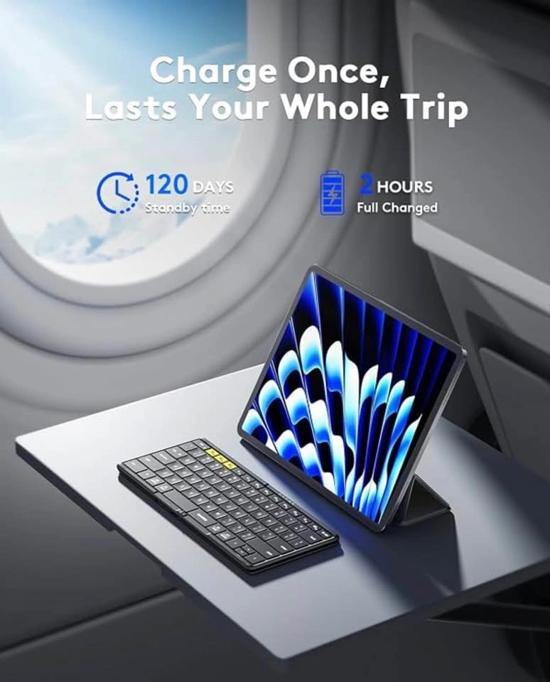 Samsers Foldable Bluetooth Keyboard - Rechargeable Wireless - photo 4